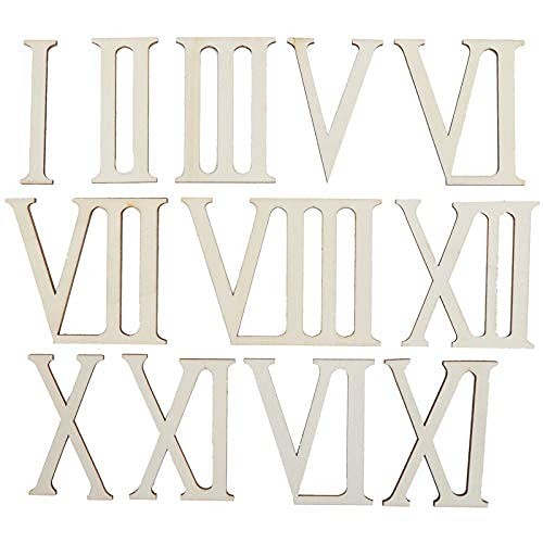 Lettere legno grezzo numeri - legno,