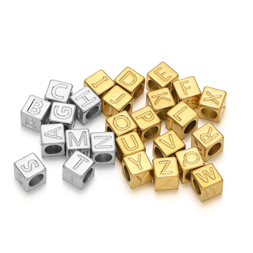20pcs perline acciaio - acciaio, inox